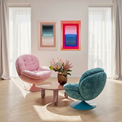 Table basse Eliano 90cm moka Kare Design