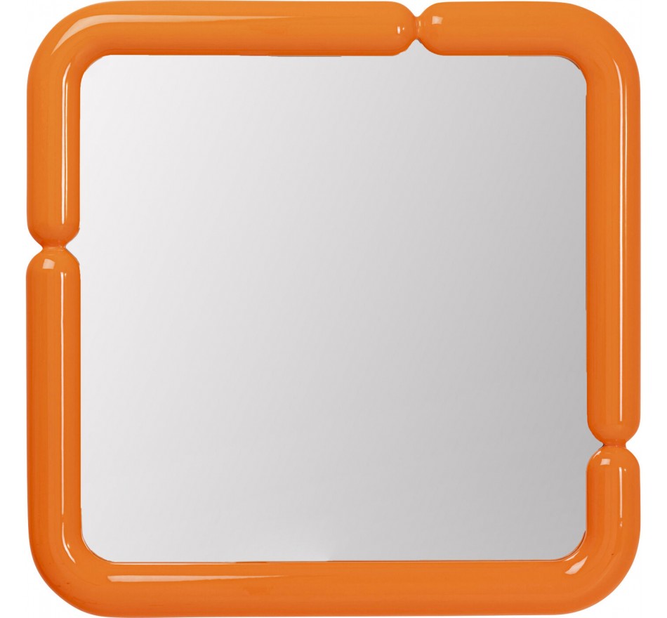 Spiegel Eliano 90x90cm oranje Kare Design