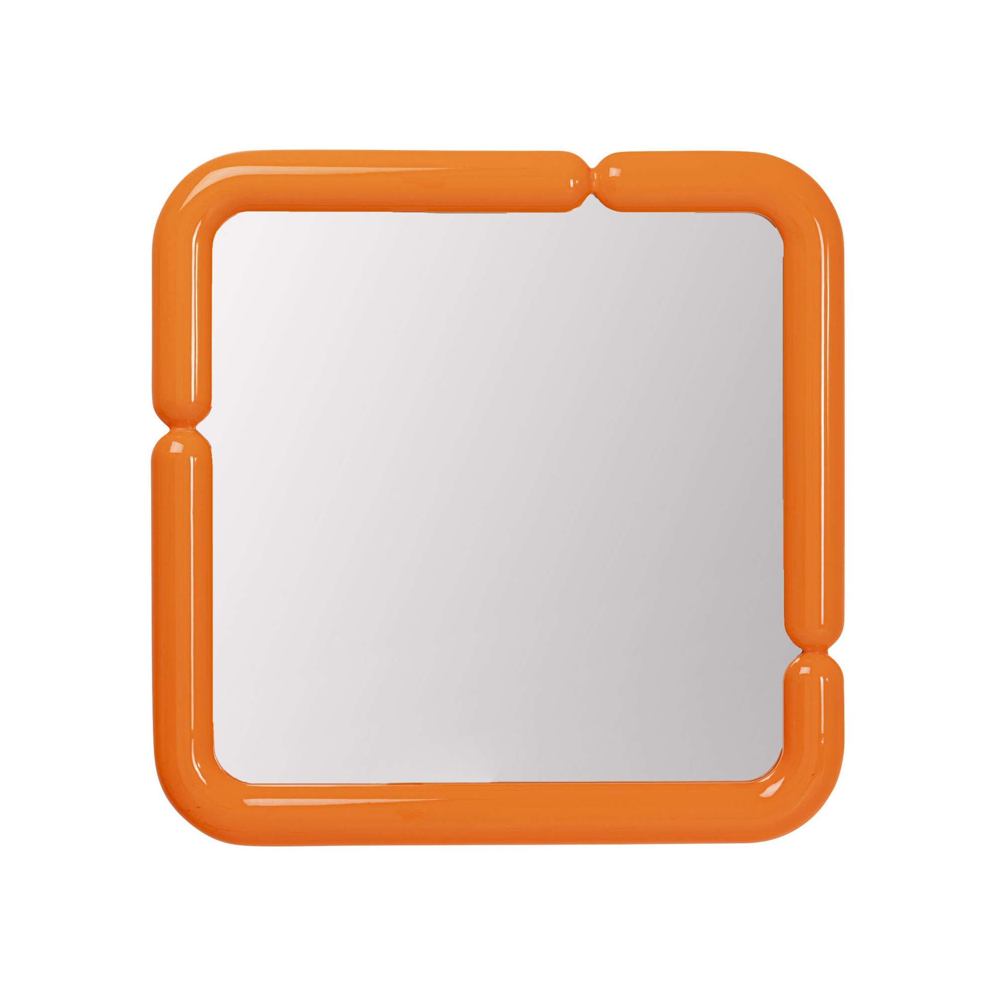 Miroir mural Eliano orange 90x90cm