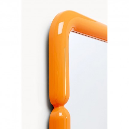 Miroir Eliano 90x90cm orange Kare Design