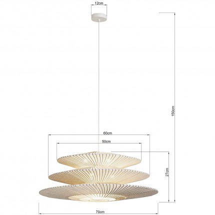 Hanglamp Facile Tre Ø70cm Kare Design