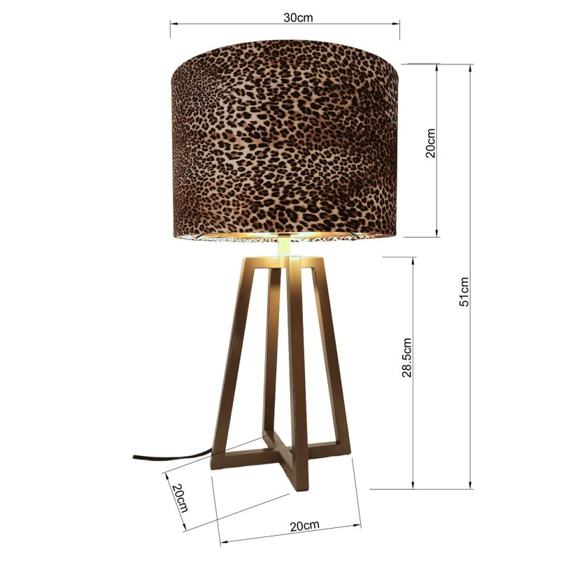 Tafellamp Wildlife 51cm Kare Design