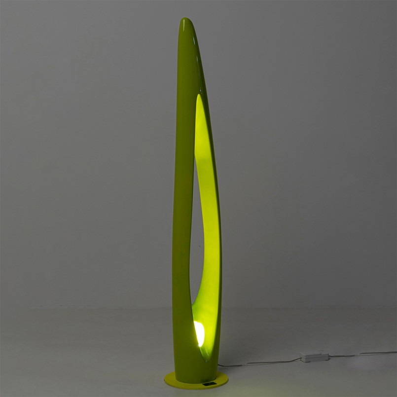 Floor Lamp Flow Flame 132cm green Kare Design
