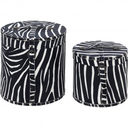 Opberger Wild Animal zebra (2/Set) Kare Design