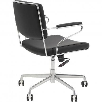 Chaise de bureau pivotante Dottore noire Kare Design