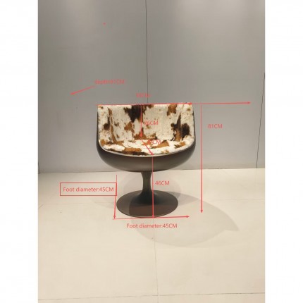 Draaifauteuil Club koe Kare Design