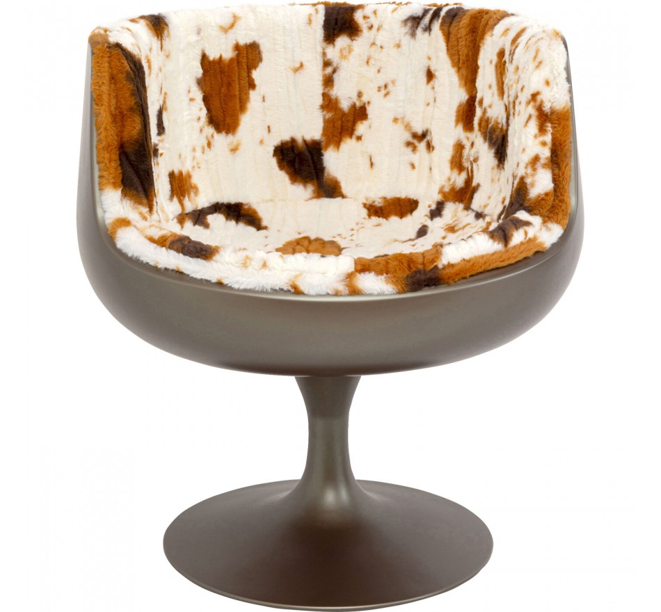 Fauteuil pivotant Club vache Kare Design