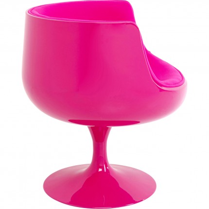 Swivel Armchair Club pink Kare Design