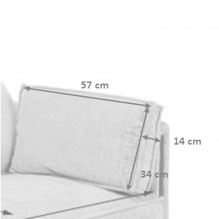 Sofa Victor 3-seater beige Kare Design