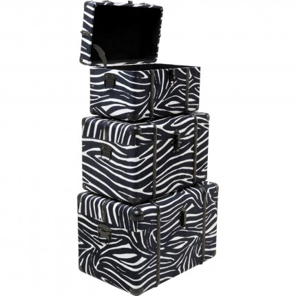 Koffer Wild Animal zebra (3/Set) Kare Design