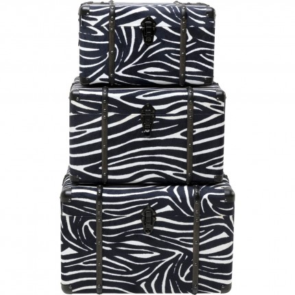 Koffer Wild Animal zebra (3/Set) Kare Design