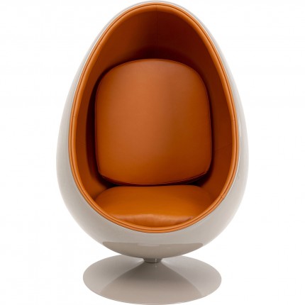 Fauteuil pivotant Eye Ball orange Kare Design