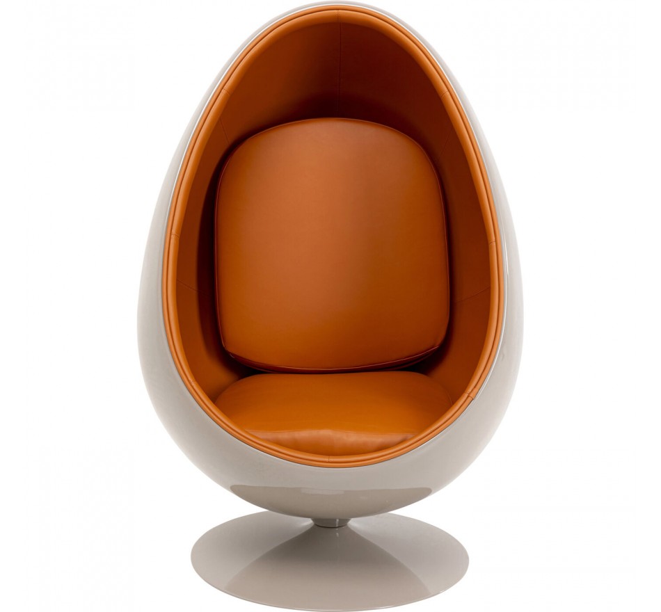 Swivel Armchair Eye Ball orange Kare design