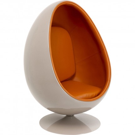 Draaifauteuil Eye Ball oranje Kare Design
