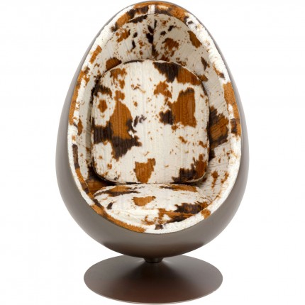 Fauteuil pivotant Eye Ball vache Kare Design