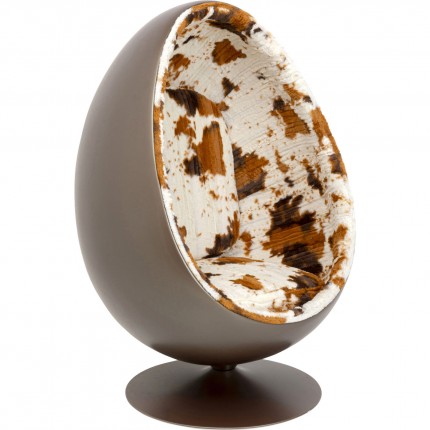 Fauteuil pivotant Eye Ball vache Kare Design