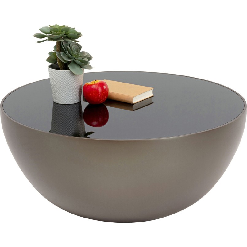 Table basse Lounge marron Ø80cm