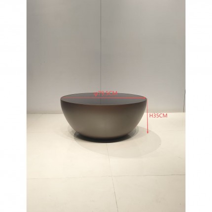 Salontafel Lounge bruin Ø80cm Kare Design