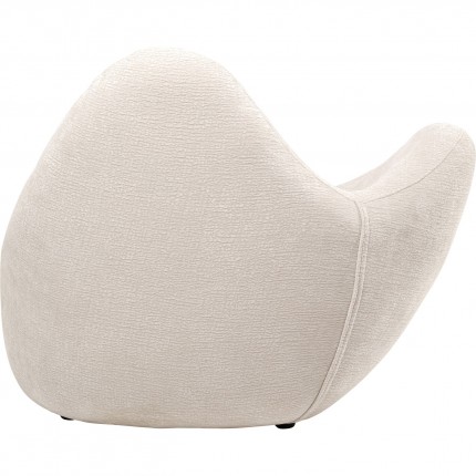 Fauteuil Glow Wave crème Kare Design