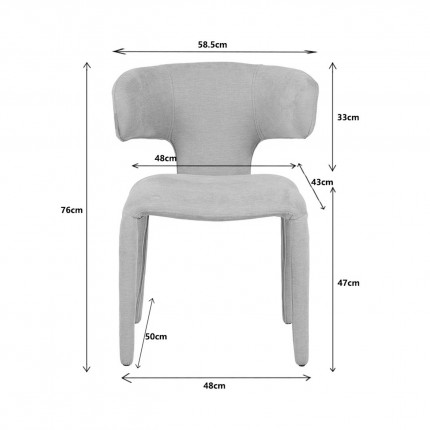 Chaise Tobi Mix verte Kare Design