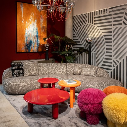 Side Table Eliano Ø50cm orange Kare Design