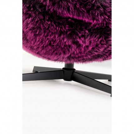 Fauteuil pivotant Cutie violet Kare Design