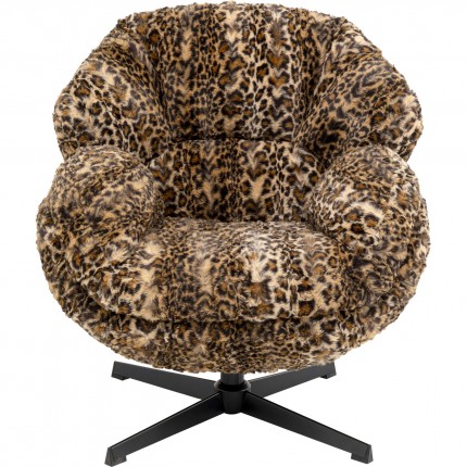 Fauteuil pivotant Cutie léopard Kare Design