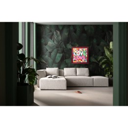Tableau encadré Love Love 80x80cm