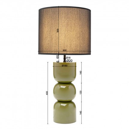 Table Lamp Eliano 53cm khaki Kare Design