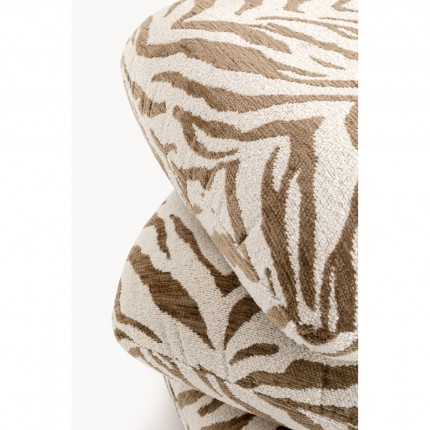 Tabouret pivotant Pepino 45x45cm tigre marron Kare Design