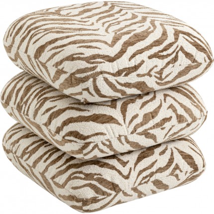 Tabouret pivotant Pepino 45x45cm tigre marron Kare Design