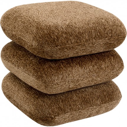 Draaikruk Pepino 45x45cm bruin Kare Design