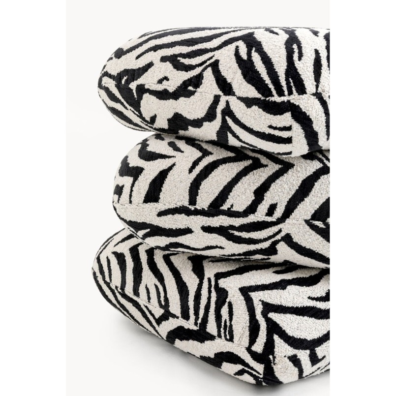 Tabouret Pepino Tigre noir 45x45cm