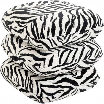 Swivel Stool Pepino 45x45cm tiger black Kare Design