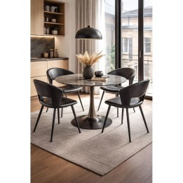 Table  High Society gris Ø110cm