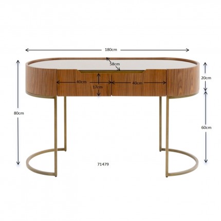 Bureau Giorgio 180x58cm Kare Design