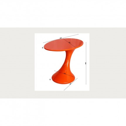 Table d'appoint Lolly orange Kare Design