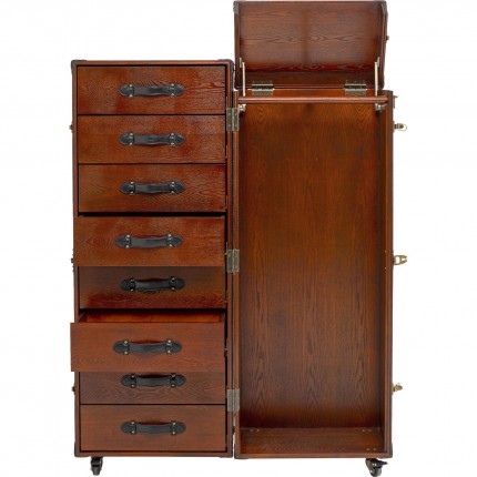Malle-armoire Globetrotter croco Kare Design