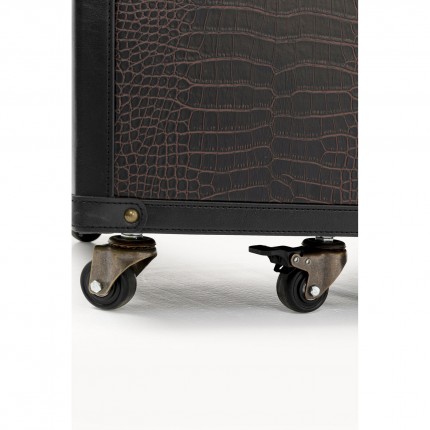 Malle-armoire Globetrotter croco Kare Design