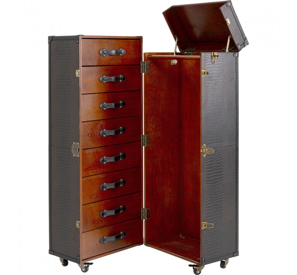 Wardrobe Trunk Globetrotter croco Kare Design