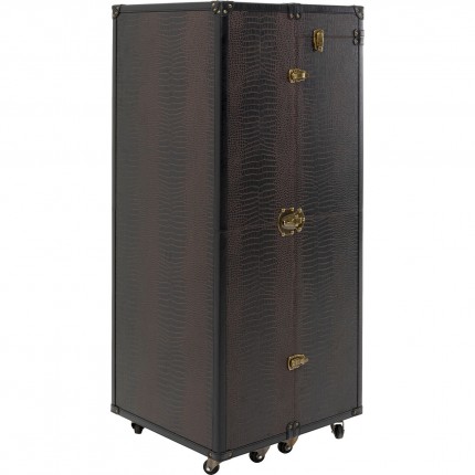 Malle-armoire Globetrotter croco Kare Design