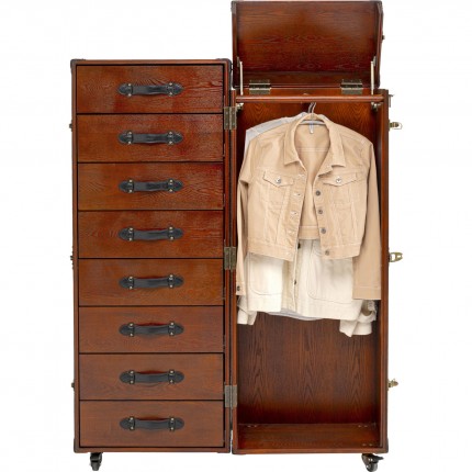 Malle-armoire Globetrotter croco Kare Design