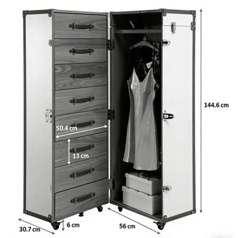 Armoire coffre Trunk Globetrotter