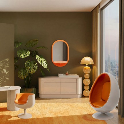 Swivel Armchair Eye Ball orange Kare design
