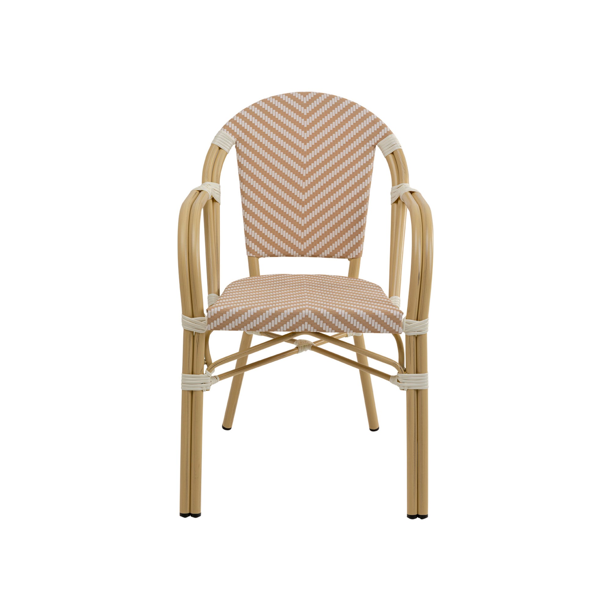 Chaise de jardin avec accoudoirs Montmartre beige Kare Design