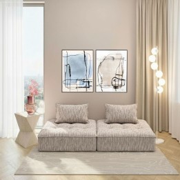 Canapé Portofino gris (2/Set)