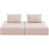 Canapé Portofino rosé Outdoor (2/Set)