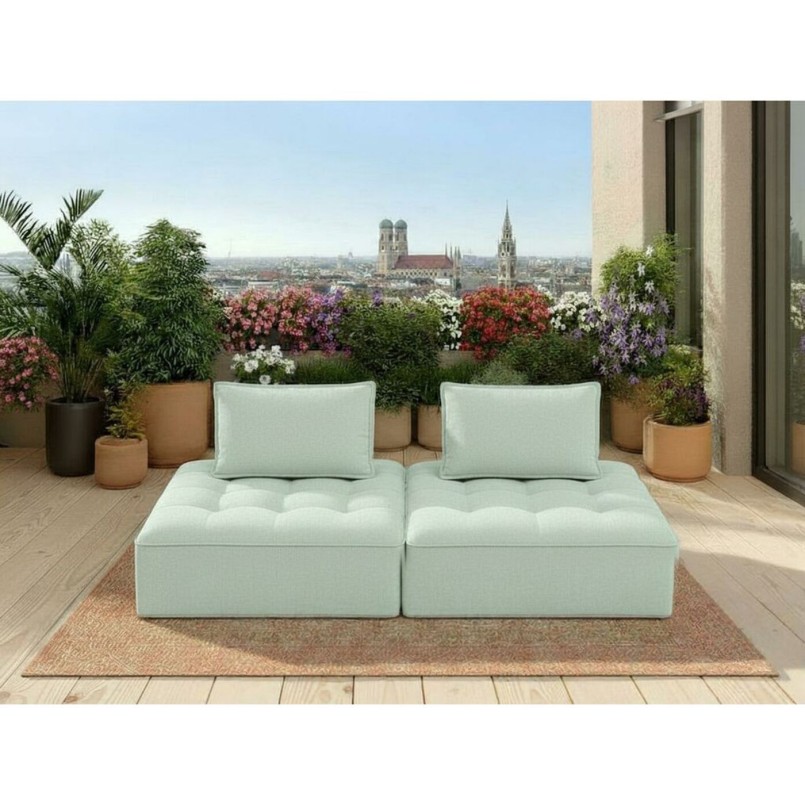 Canapé Portofino menthe Outdoor (2/Set)