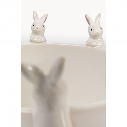 Vase lapins blancs 31cm Kare Design