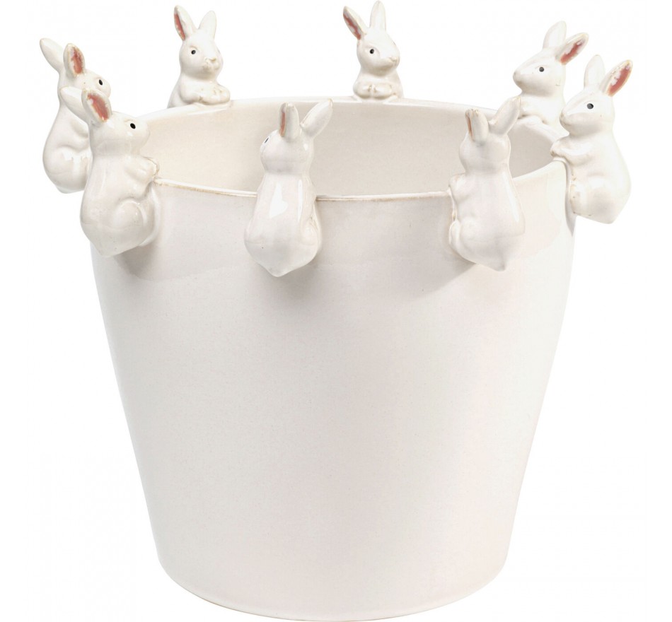 Vase lapins blancs 31cm Kare Design